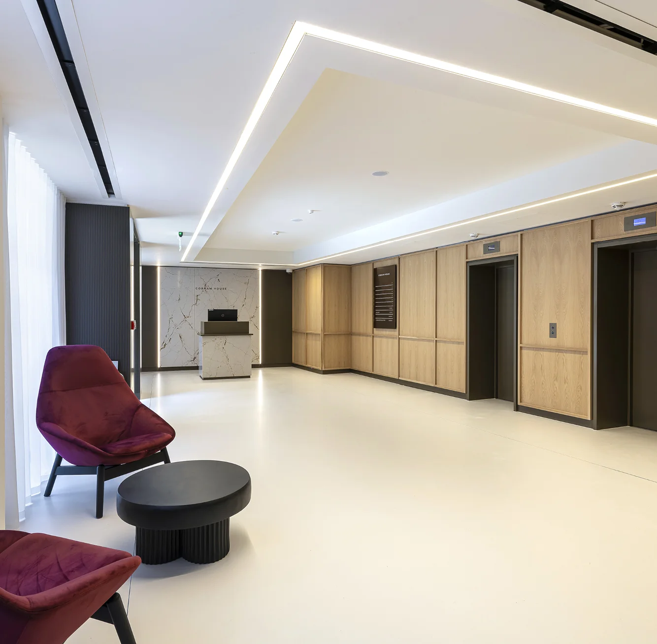 Ground Floor Reception and Lift Lobby